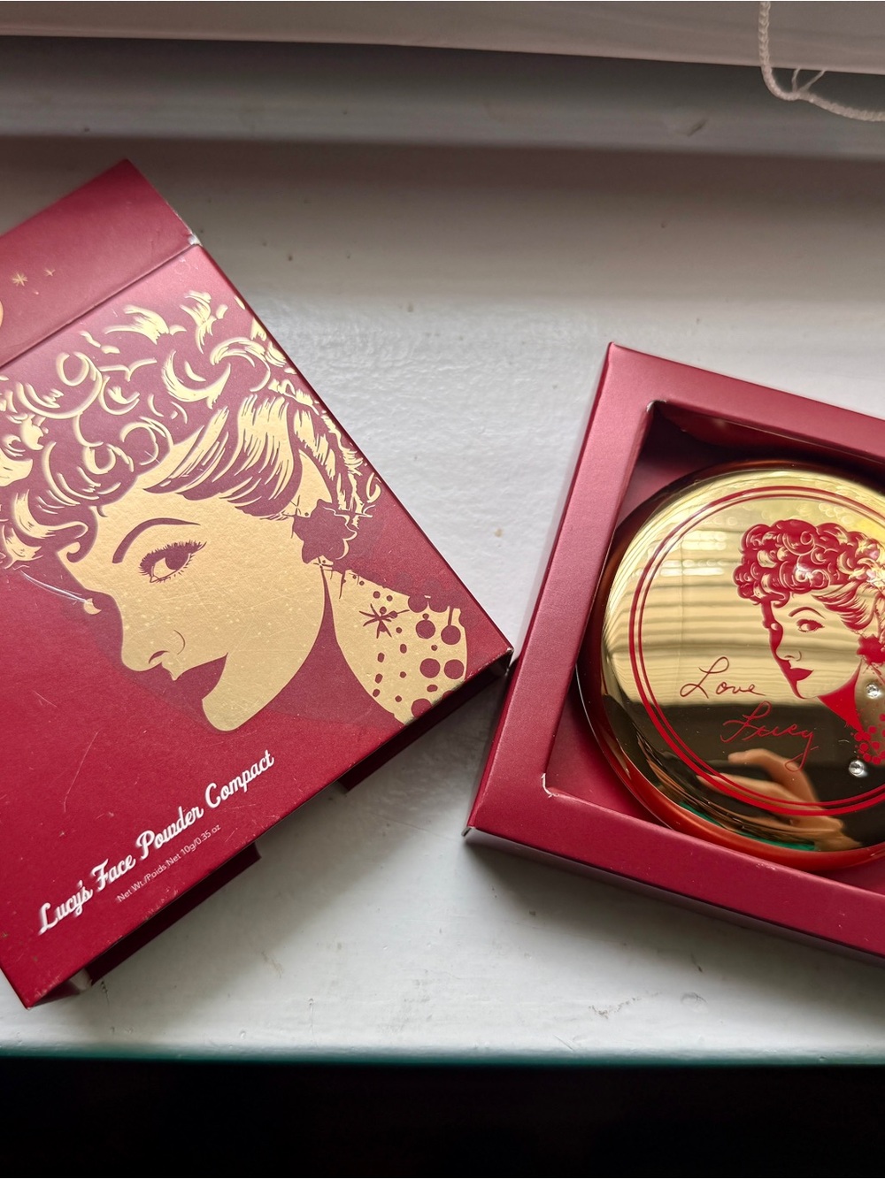 Besame Cosmetics I Love Lucy Powder Compact w/Box BNIB Limited Edition
